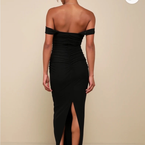 Lulu's Classic Black Strapless Dress - Picture 3 of 6